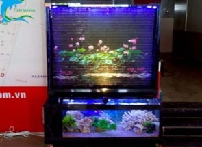 Tranh Thác nước hình ảnh cá chép và ý nghĩa