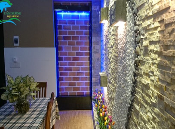 THÁC NƯỚC TRÊN KÍNH ( 1m2x 2m45 )